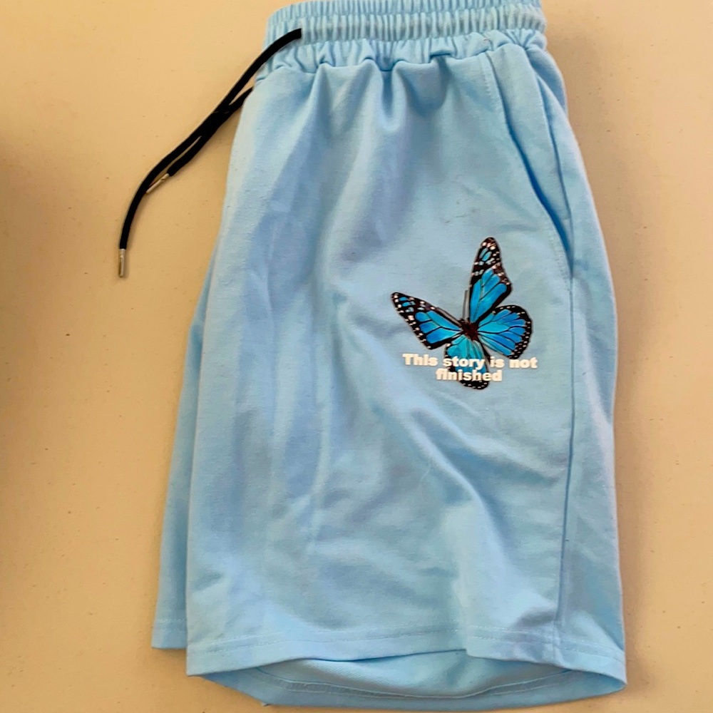 Men’s Butterfly Baby Blue Athletic/ Casual Shorts